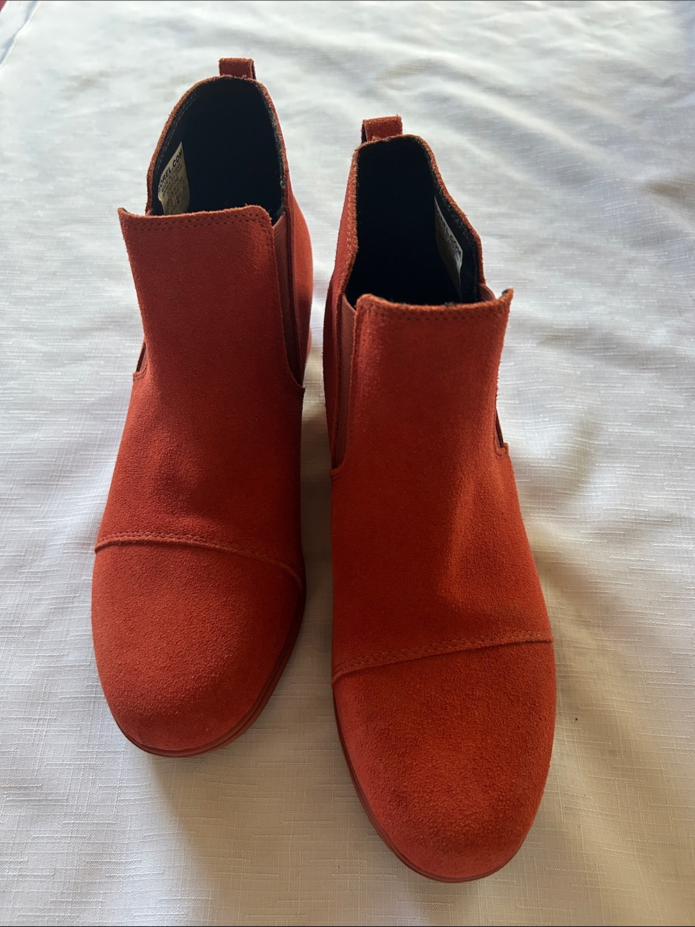 Sorel Women's Suede Ankle Booties in Rust Orange